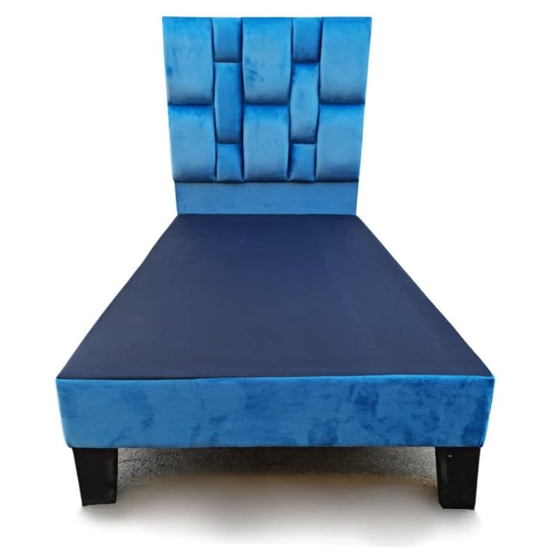 Base HVM 1.5 Plazas + Respaldo Rolex Azul Petroleo