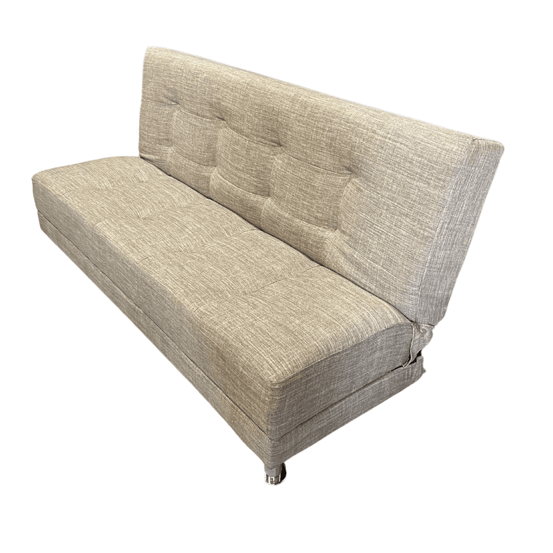 Futon Cama Patagonia 15P Gris Lino Claro Pmetal