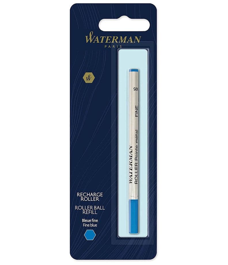 Recambio Para Boligrafo De Punta Fina Rodante Azul Waterman