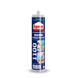 Silicona Sellante Profesional Agorex 1100 Aluminio 300Ml Gris