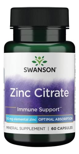 SW1374 Zinc Citrate 50 mg 60 Caps Verde 38x40