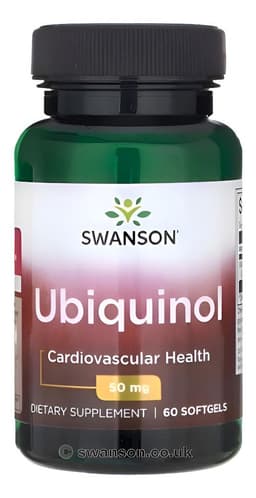 Swanson Ubiquinol 50mg 60 Softgels Verde 38x40