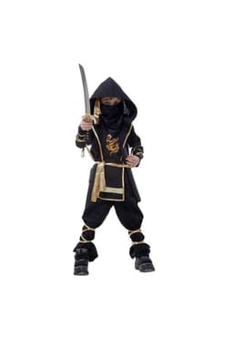 Disfraz Premium Ninja Dragon Infantil Negro 8