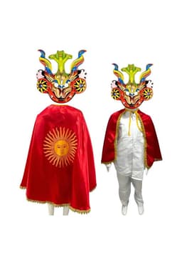 Traje Folclorico Infantil Diablada La Tirana Adulto Rojo M