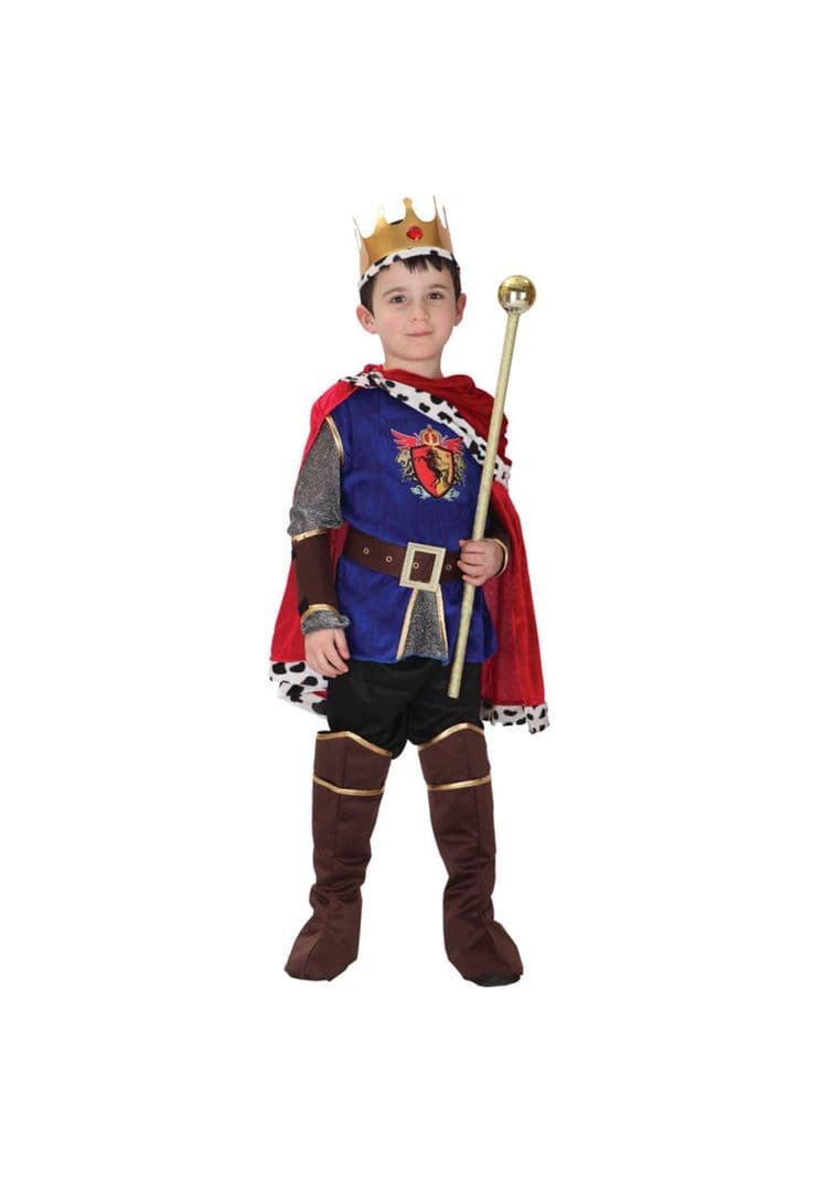 Disfraz Rey Medieval Infantil Azul 8
