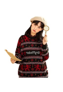 Sweater Mujer Gryffindor Harry Potter Chaleco Rojo M