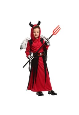 Disfraz Cosplay Diablo Demonio Infantil Rojo 6