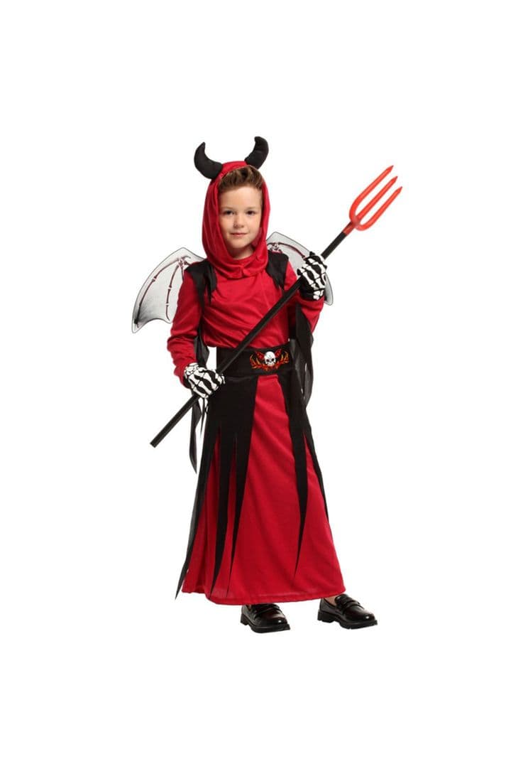 Disfraz Cosplay Diablo Demonio Infantil Rojo 6