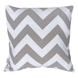 Funda Cojin Decorativo Diseno ZigZag Gris 45x45
