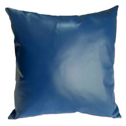 Cojin Decorativo EcoCuero Azul 50x50 Relleno