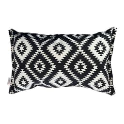 Funda Cojin Decorativo Diseno Rombo Negro 60x40