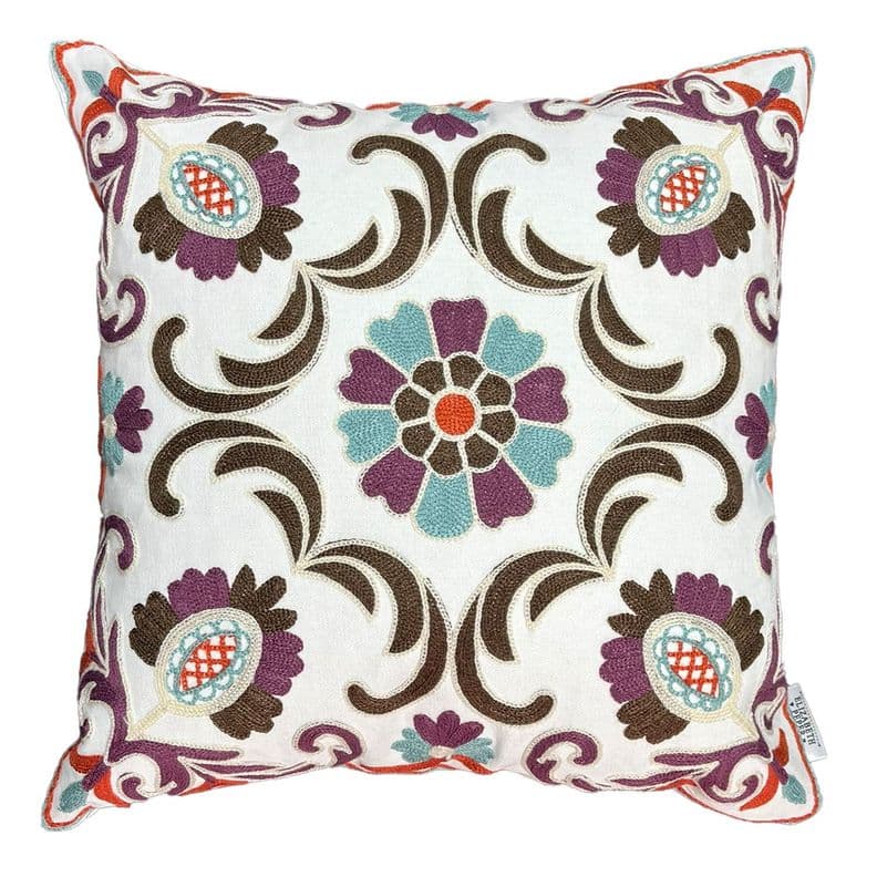 Funda Cojin Decorativo Diseno Jaipur Morado 45x45