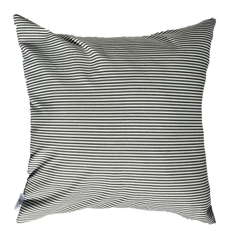 Funda Cojin Decorativo Diseno Rayas Gris 60x60