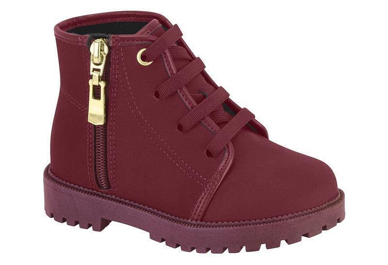 Botin Nina Molekinha Nice Glam Burdeo 22