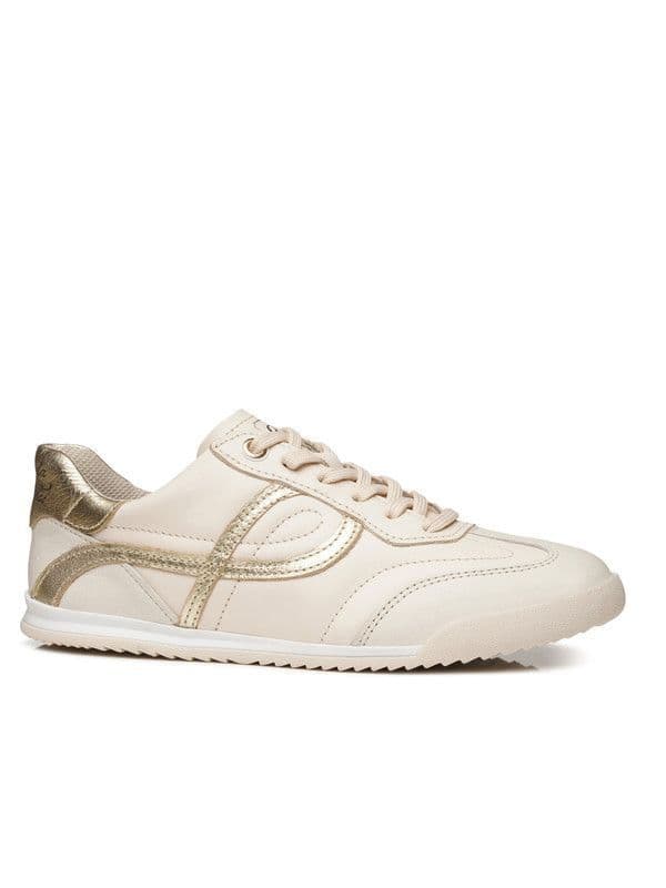 Zapatilla Mujer Cuero PEGADA 212804-02 Crema 35