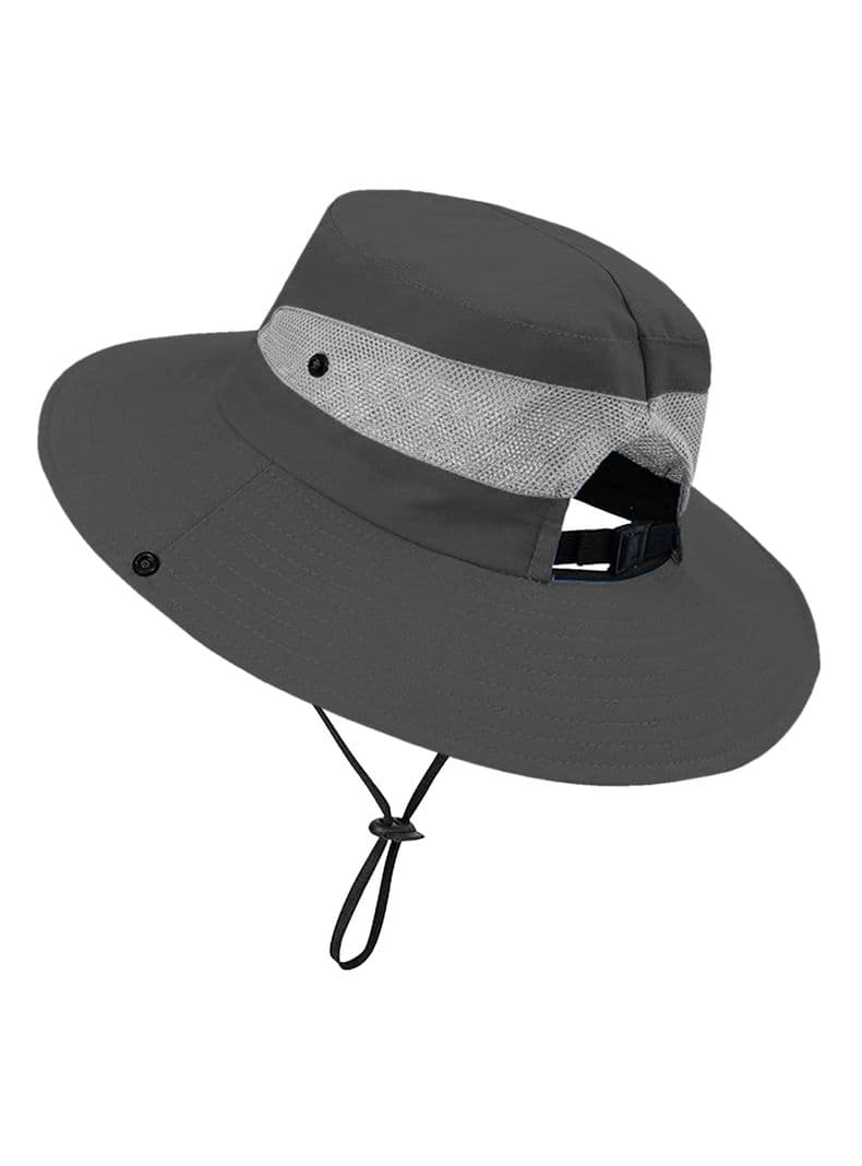 Sombrero Bonnie Plegable Proteccion UV Unisex Gris Oscuro
