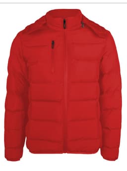 Parka Termica Sintetica Gorro Desmontable Artica Mujer Rojo L