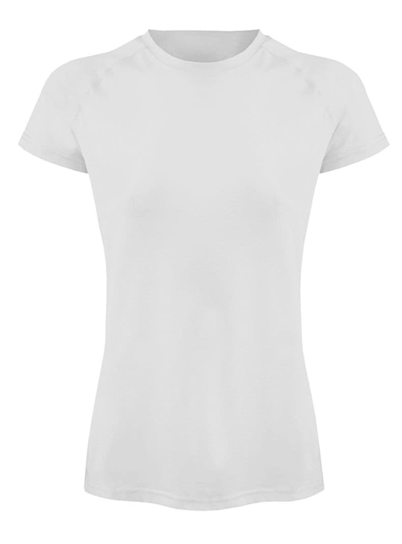 Polera Dry Fit Manga Corta Bangsi Essential Mujer Blanco S