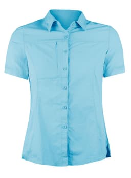 Blusa Trekking Ripstop Manga Corta UPF50 Fenec Mujer Celeste M