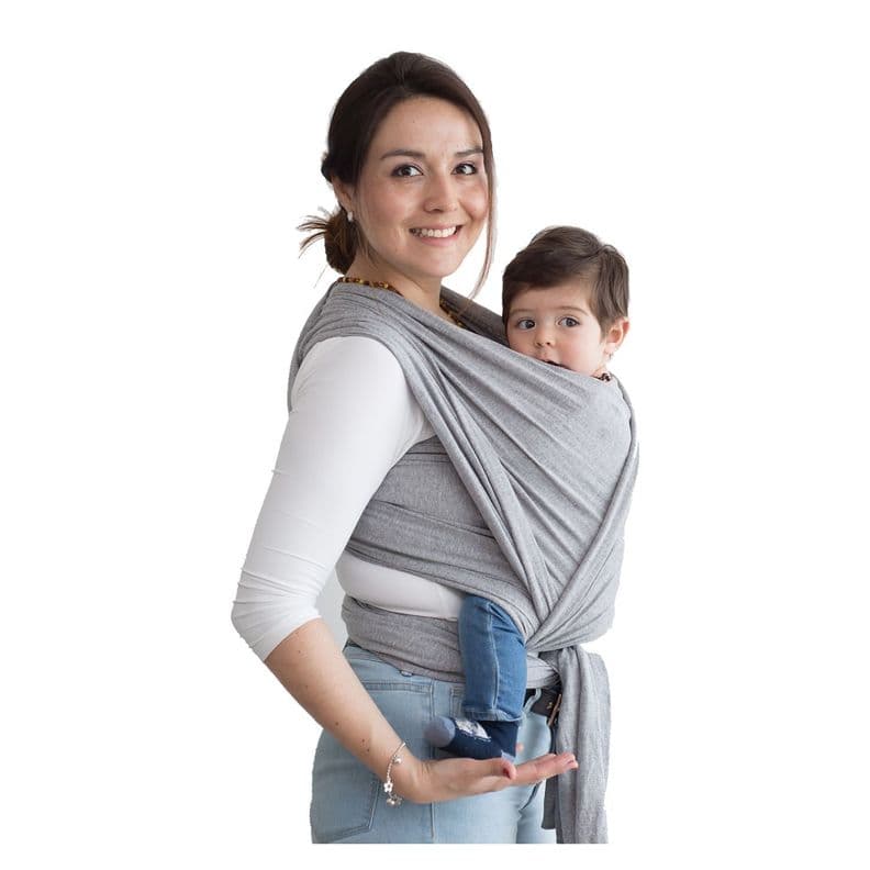 Fular Semielasticado Gris