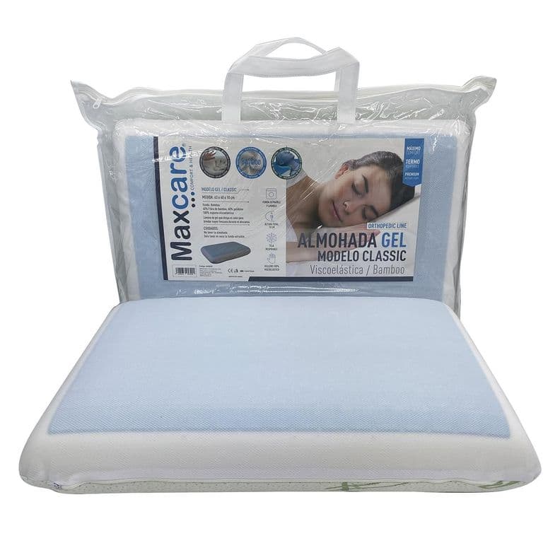 Almohada Viscoelastica Gel Bamboo Pro 63x40x10 Blanco