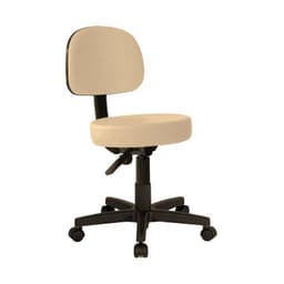 Piso Taburete Consulta Medica Con Respaldo - Beige