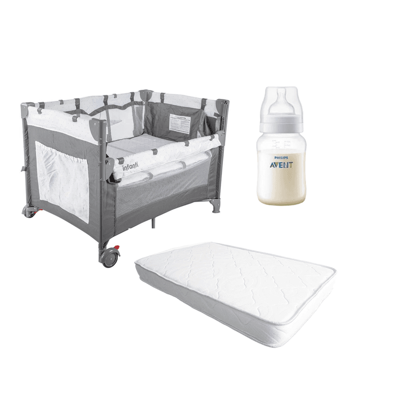 Cuna mas Colchon espuma Playard Always Together regalo Blanco/Negro 0