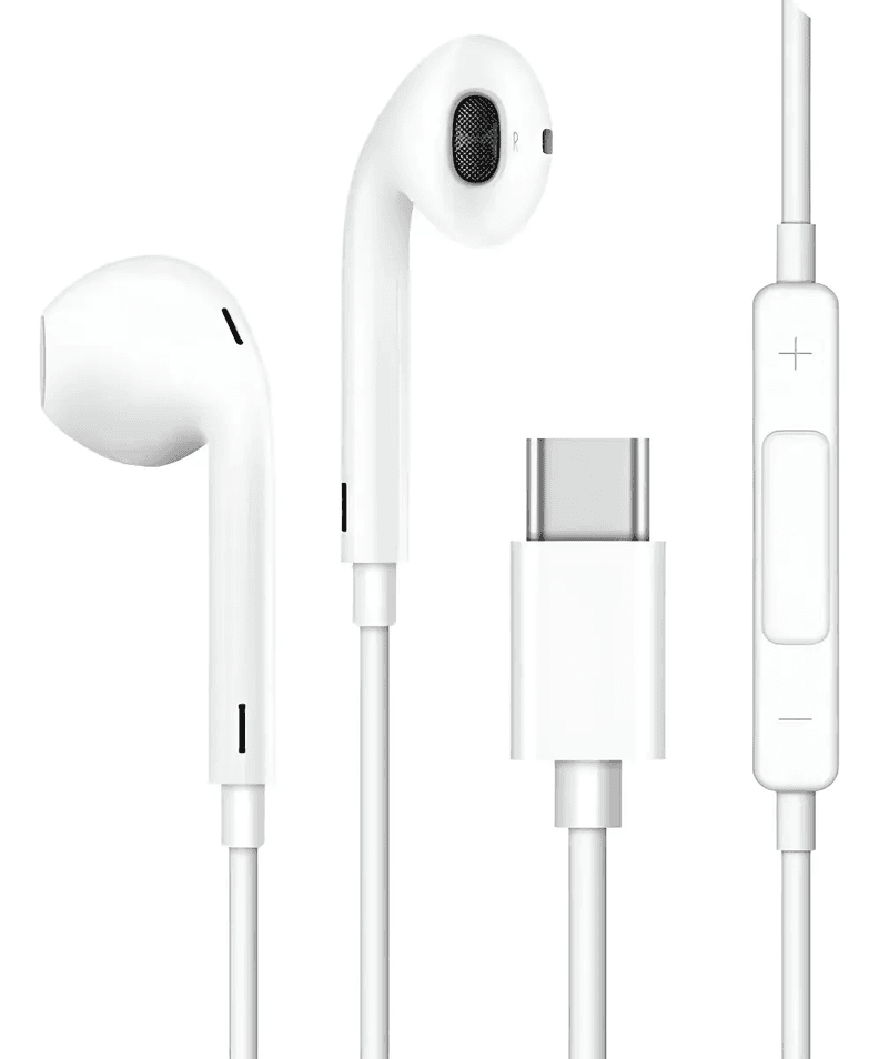 Audifonos Alambricos para uso de manos libres proteccion auditiva maxima comodidad Blanco
