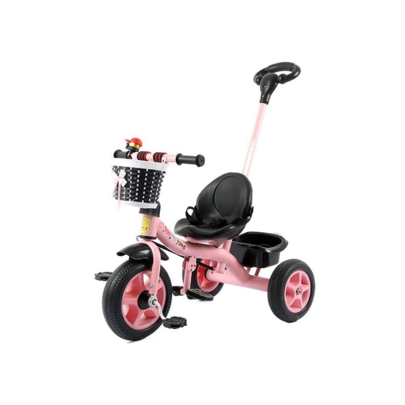 Triciclo Bicicleta 2 en 1 Metalico para Ninos Rosado