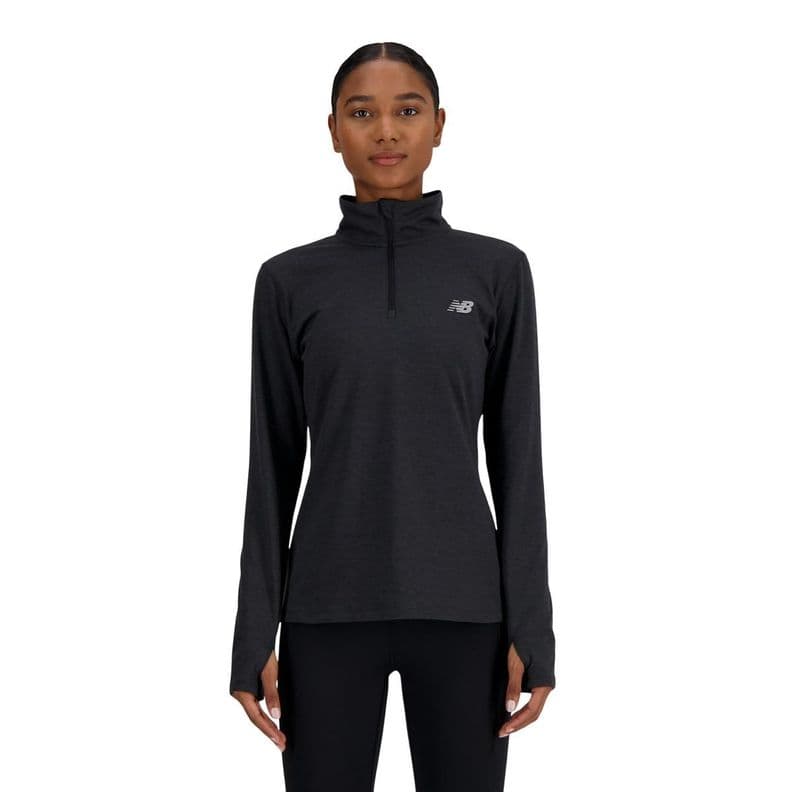 Poleron Running Mujer New Balance Sport Essentials Negro L