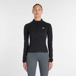 Poleron Running Mujer New Balance Harmony Fitted Full Negro L