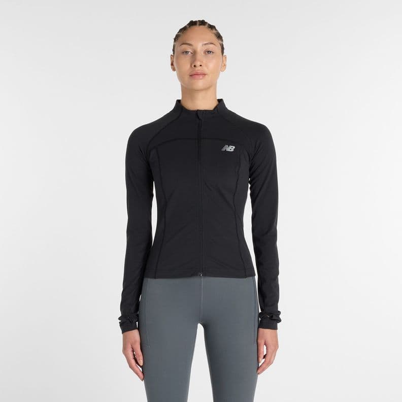 Poleron Running Mujer New Balance Harmony Fitted Full Negro L