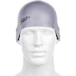 Gorro Natacion Speedo Plain Moulded Gris Plata
