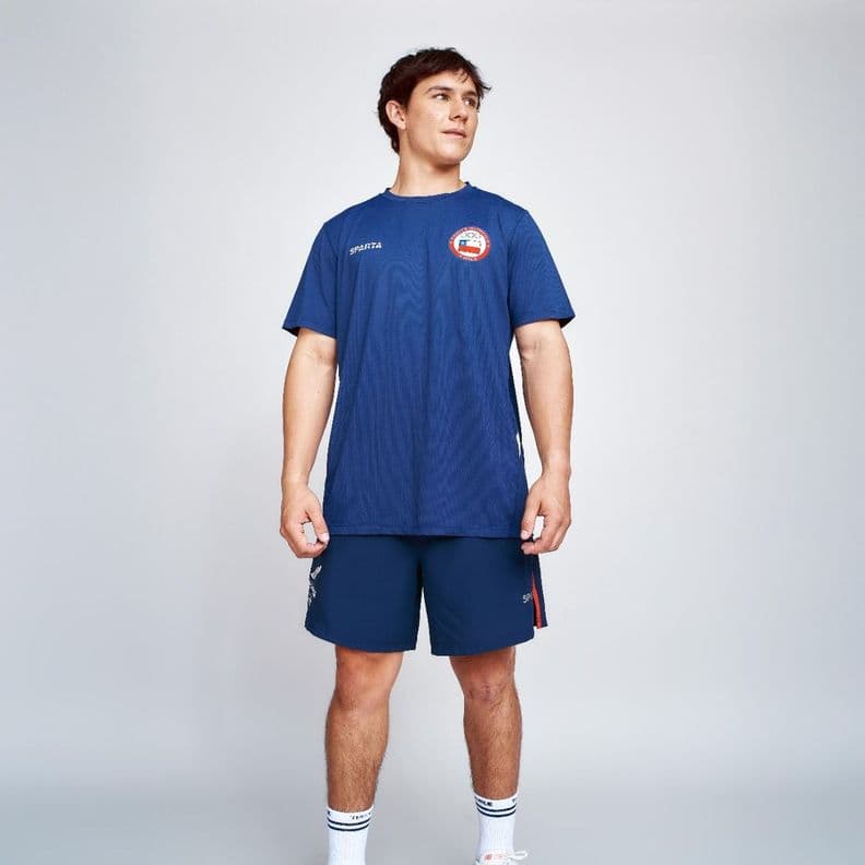 Polera Entrenamiento Hombre Sparta Team Chile Azul M