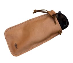 Estuche Porta Lentes de Cuero Cafe