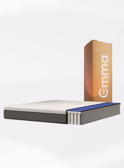 Colchon Emma Hybrid Premium 1 Plaza Blanco/Gris