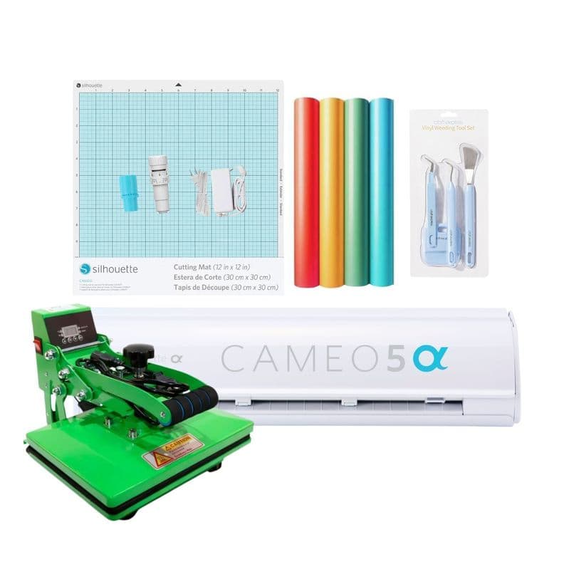 Kit Inicio Silhouette Cameo 5 Alpha White + Estampadora Elr Sy 20cm X 30cm
