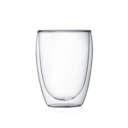 Set de 2 Vasos de Borosilicato Doble Pared 0.35 lts Transparente