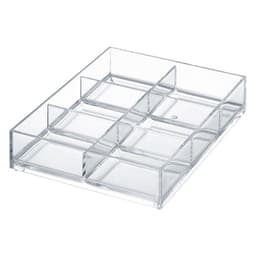 Organizador de Cajon y Accesorios S - 6 Secciones Transparente