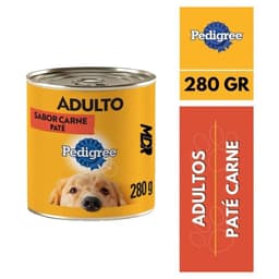 Pack de 6 latas de alimento humedo Pedigree sabor pate de carne
