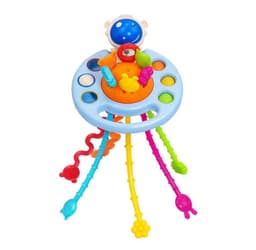 SONAJERO SENSORIAL DE SILICONA MONTESSORI Azul 6 A 9 Meses