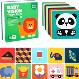 TARJETAS EDUCATIVAS ESTIMULACION VISUAL 6-12 MESES