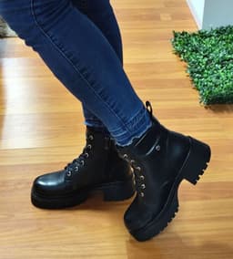 Botin Para Dama Con Plataforma M470 Negro 38