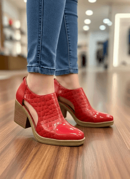 Botin Rojo Camperos Para Dama M533 36