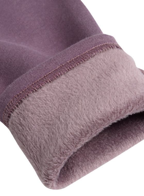 Calza Interior Peluda Bebe Nina Lisa Morado 12 meses