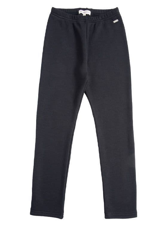 Calza Interior Peludo Nina Basica Pitillo Negro 4 anos