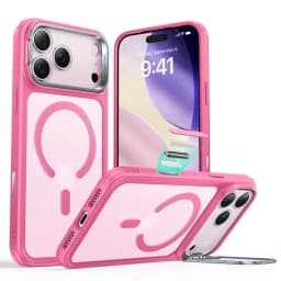Carcasa ESR Para iPhone 17 Pro Max Hybrid Stash Stand Rosado