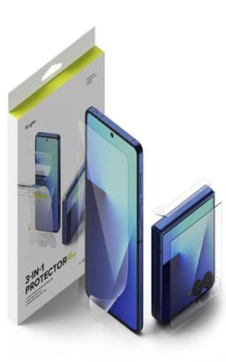Lamina Protectora Ringke Para Galaxy Z Flip 7 3 en 1 Transparente