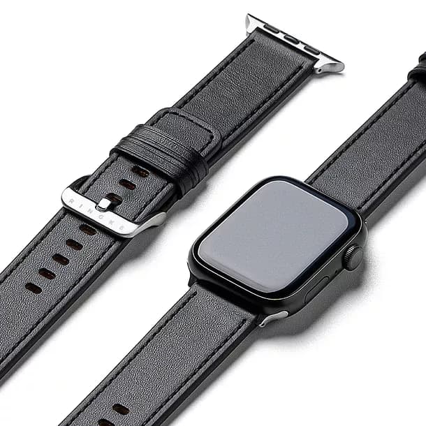 Correa Cuero Ringke Para Apple Watch 44 45 46 49mm One Basic Negro