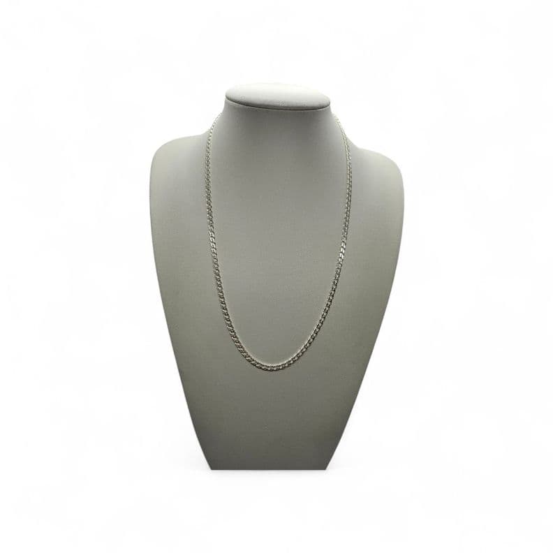 Cadena Doble Grumet Plata Fina Italiana 925 Hombre - Collar